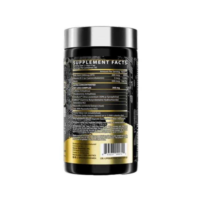 ⁦Nutrex research, Lipo-6 Hers, 60 Capsules, 60 Servings⁩ - الصورة ⁦2⁩