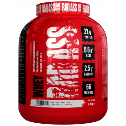 BAD ASS Whey Protein – 2kg (66 Servings, Chocolate)
