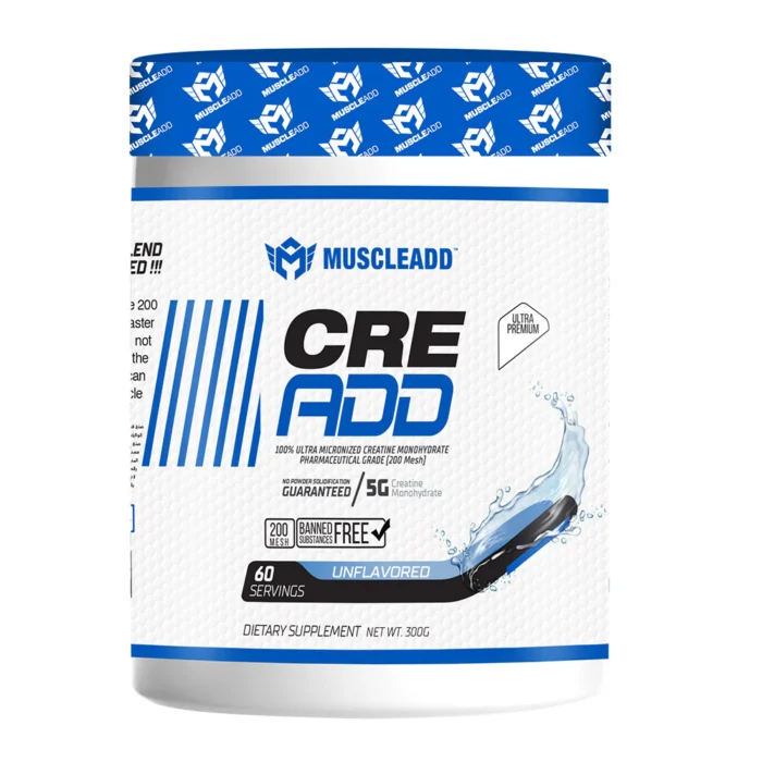 ⁦MuscleAdd, CRE ADD, Creatine Monohydrate, Unflavored, 60 Servings (300 g)⁩ - الصورة ⁦1⁩