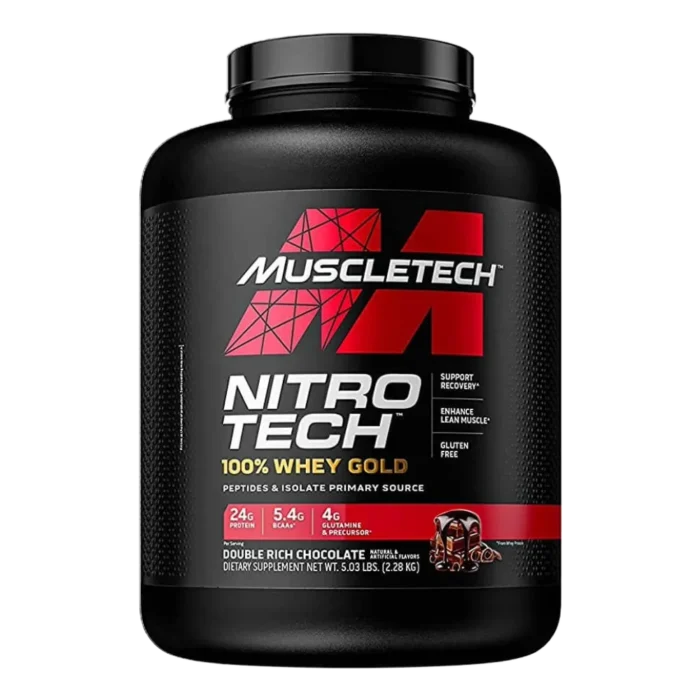 ⁦MuscleTech, NitroTech 100% Whey Gold, 2.27kg, 69 Servings⁩ - الصورة ⁦1⁩