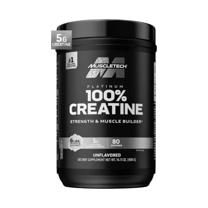 ⁦MuscleTech, Platinum 100% Creatine, Unflavored, 400G, 80 Servings⁩ - الصورة ⁦1⁩