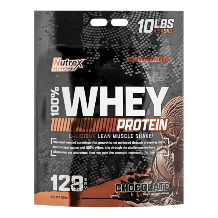 Nutrex-Research-100-Whey-Protein-4.54kg-134-Servings-Chocolate Nutrex Research, 100% Whey Protein, 4.54kg, 134 Servings - الصورة 1