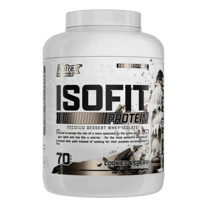 Nutrex-Research-IsoFit-2.3kg-70-Servings-Cookies-Cream Nutrex Research, IsoFit, 2.3kg, 70 Servings - الصورة 1