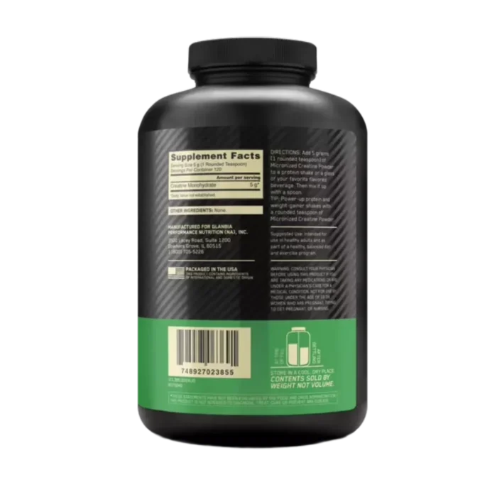 ⁦Optimum Nutrition, Creatine Micronized, 600g, 120 Servings⁩ - الصورة ⁦2⁩