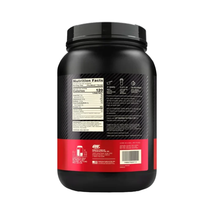 ⁦Optimum Nutrition, Gold Standard 100% Whey, 907g, 29 servings⁩ - الصورة ⁦2⁩