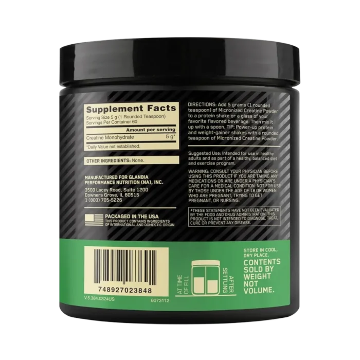 ⁦Optimum Nutrition Micronized Creatine Powder 300GM⁩ - الصورة ⁦2⁩