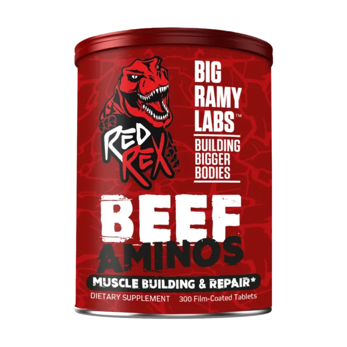 ⁦Red Rex, Beef Amino, 300 Tablet, 100 Serving⁩ - الصورة ⁦1⁩