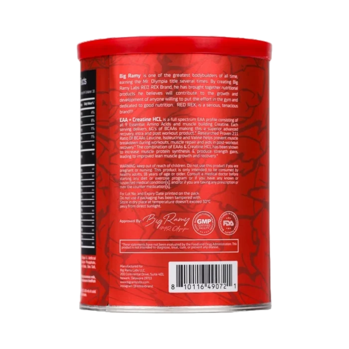 ⁦Red Rex, EAA + Creatine HCL, 420g, 30 Servings⁩ - الصورة ⁦3⁩