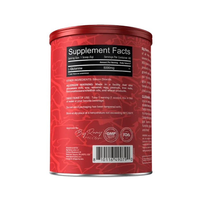 ⁦Red Rex, Glutamine, Unflavored, 300G, 60 Servings⁩ - الصورة ⁦2⁩