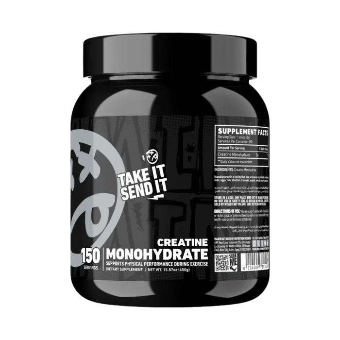 ⁦Skeleton Nutrition, All Out Naked Creatine Monohydrate, 450g, 150 Serving⁩ - الصورة ⁦2⁩