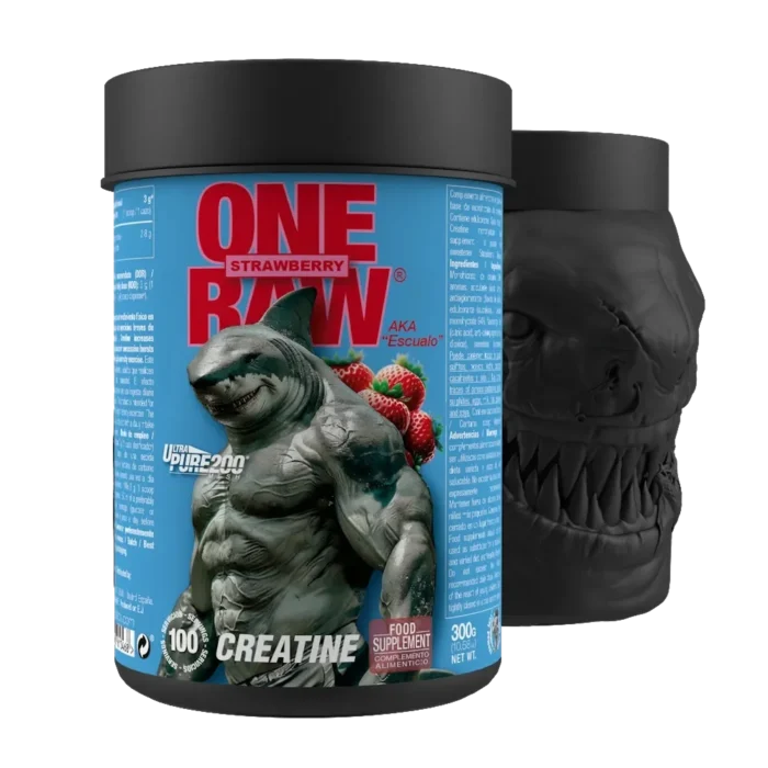 ZooMad-Labs-One-Raw-Creatine-Monohydrate-300g-100-Serving-Strawberry ZooMad Labs, One Raw Creatine Monohydrate, 300g, 100 Servings Flavoured - الصورة 1