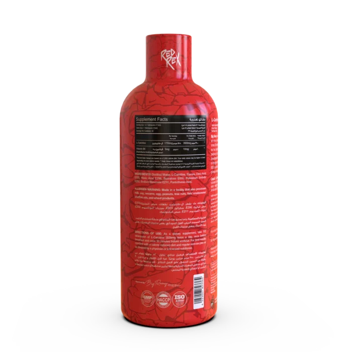 ⁦Red Rex, L-Carnitine Liquid Shots, 32 Servings⁩ - الصورة ⁦2⁩