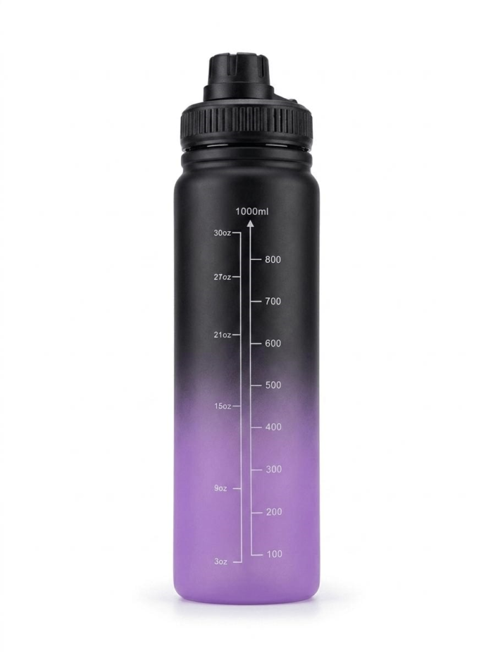 Sport Shaker 1000ml - Lavender & Black - Image 2