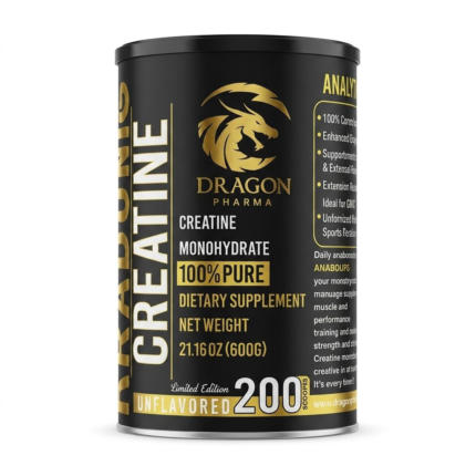 Dragon Pharma, Creatine Monohydrate, 200 Servings