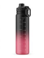 Sport Shaker 1000ml - Red & Black - Image 2