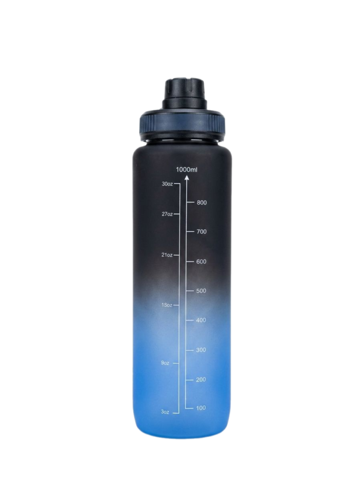 Sport Shaker 1000ml - Blue & Black - Image 2
