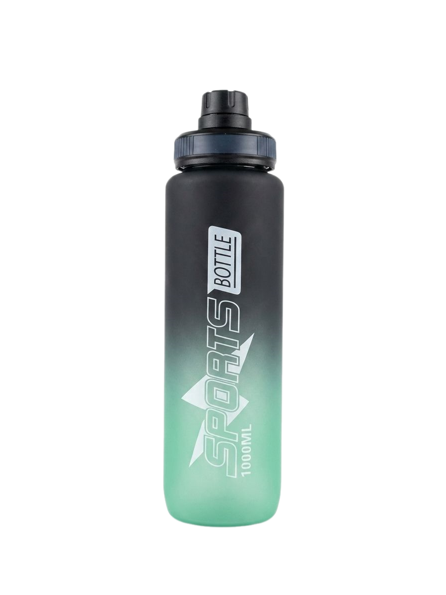 snapedit_1781016630816 Sport Shaker 1000ml - Black & Green Gradient - Image 1