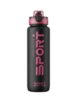 Sport Bottle 1000ml - Black & Fuchsia